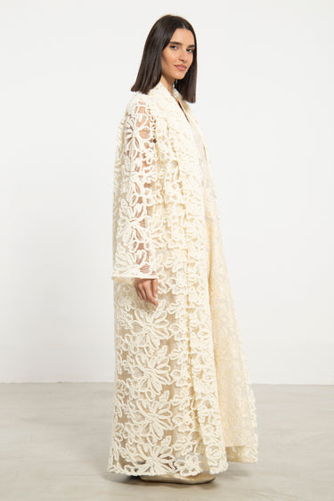 Fay Tulle Off-White Coat