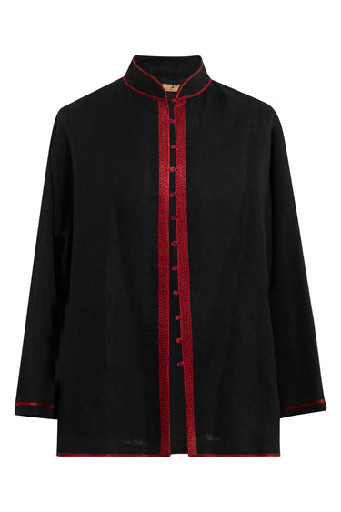 Frank Linen Black Jacket