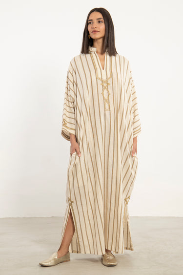 Jerusalem Cotton Gold Jellaba