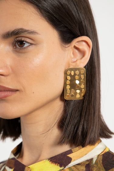 Sprouts Square Earrings