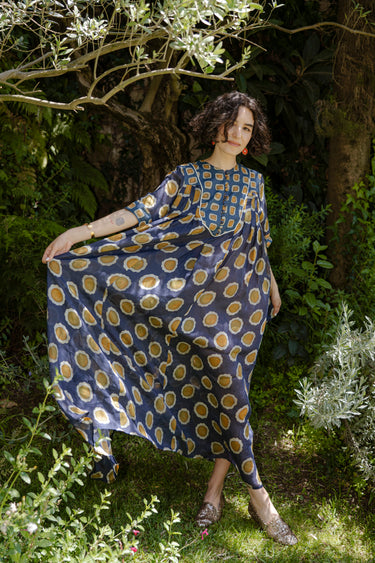 Saria Ramie & Cotton Flowing Dress