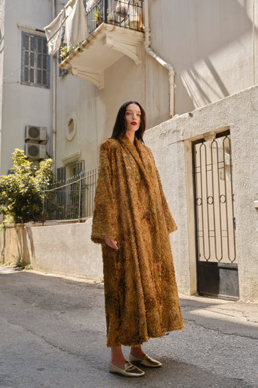 Dina Wool & Cotton Camel Coat