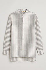 Striped shirt on a light gray background