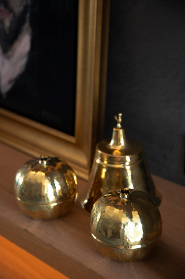 Pomegranate Brass Box