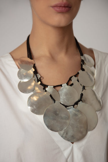 Shams Silver Necklace - Orient 499