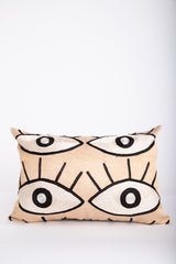 Eye Embroidered Cushion