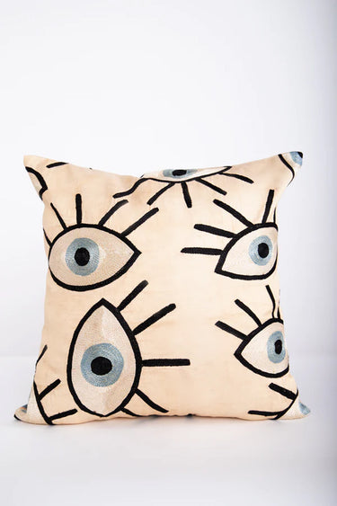 Eye Embroidered Cushion