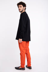 Frank Cotton Orange Trousers