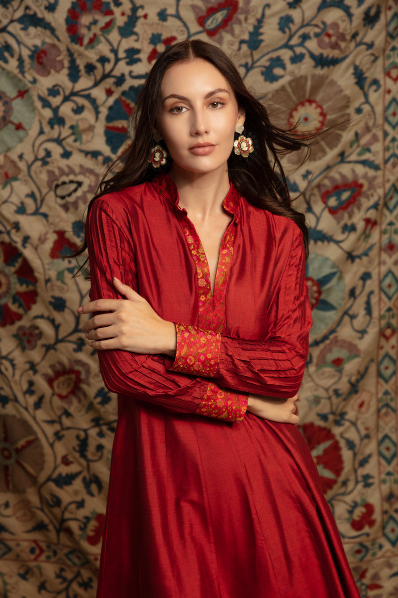 Wouroud Silk Red Dress