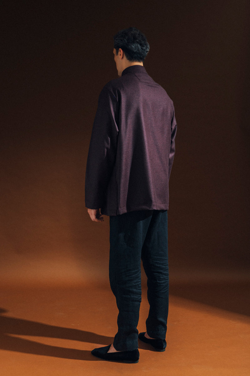 Nobro Wool & Cashmere Plum Jacket