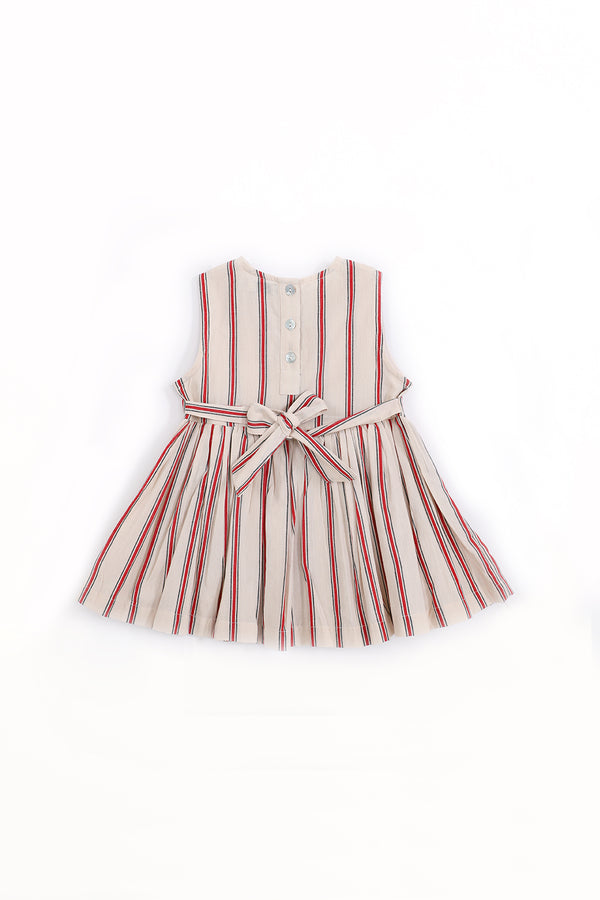 Asfour Cotton Bird Embroidered Dress