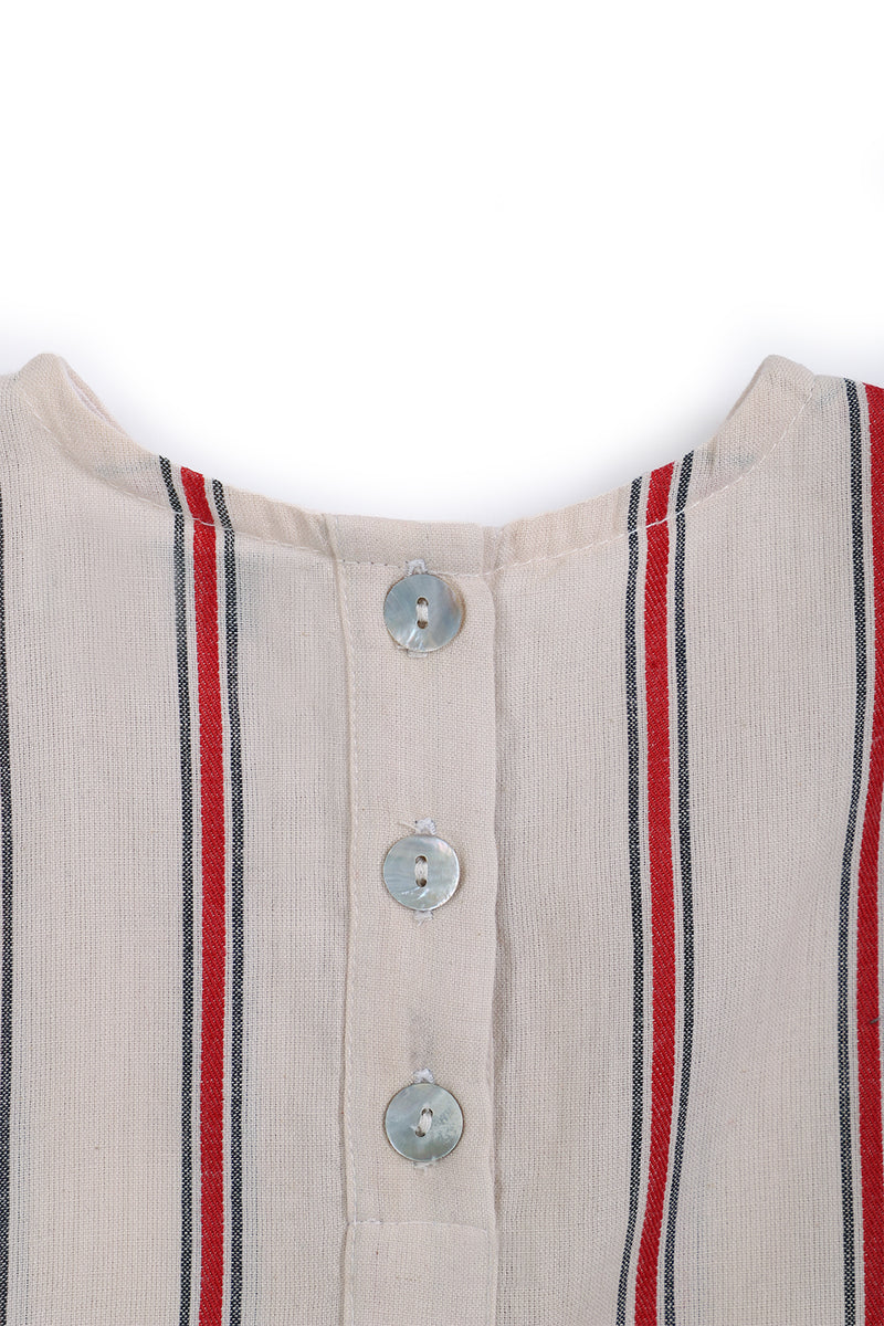 Asfour Cotton Bird Embroidered Dress