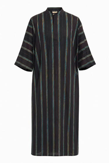 Franki Cotton Lawn Green & Black Jellaba