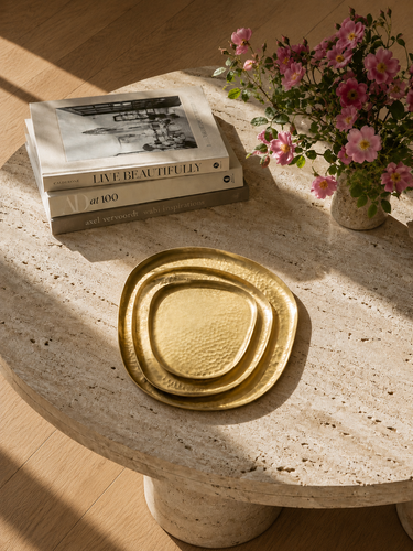 Organic Brass Tray