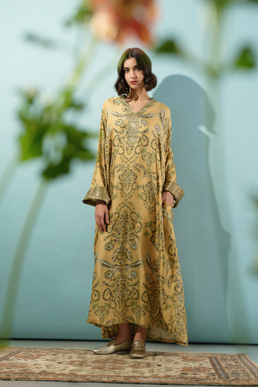 Husna Silk Printed Dress