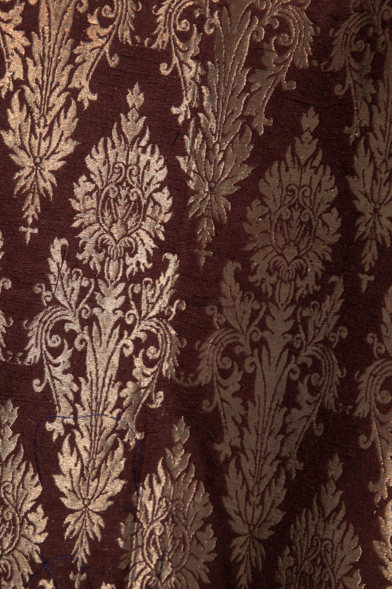 Kim Velvet & Silk Brocade Prune Abaya