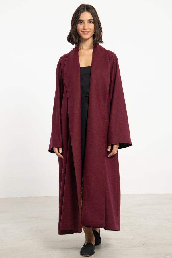 Dina Wool Burgundy Coat