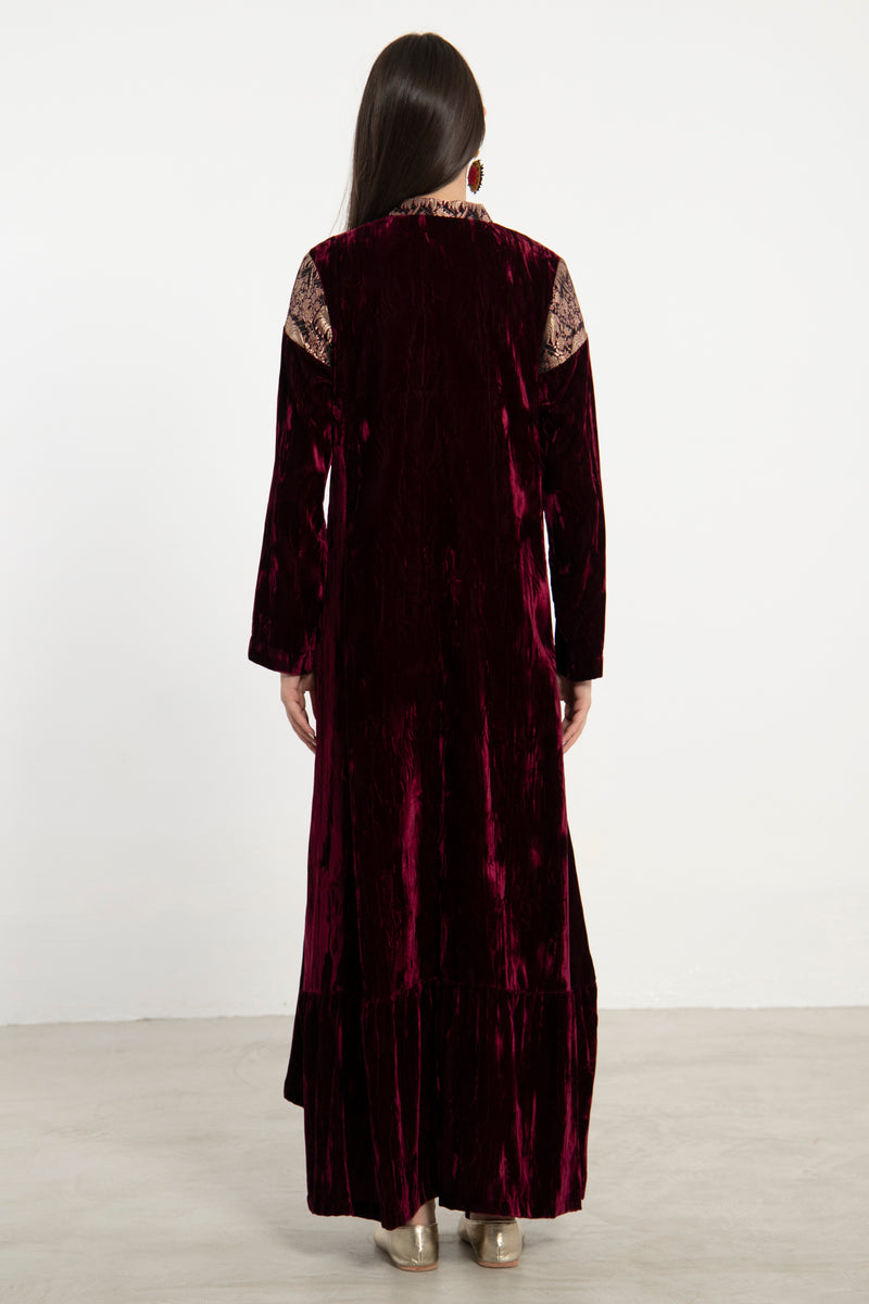 Mayada Crushed Velvet Dress