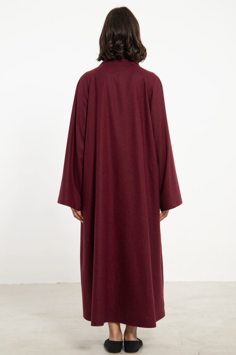 Dina Wool Burgundy Coat