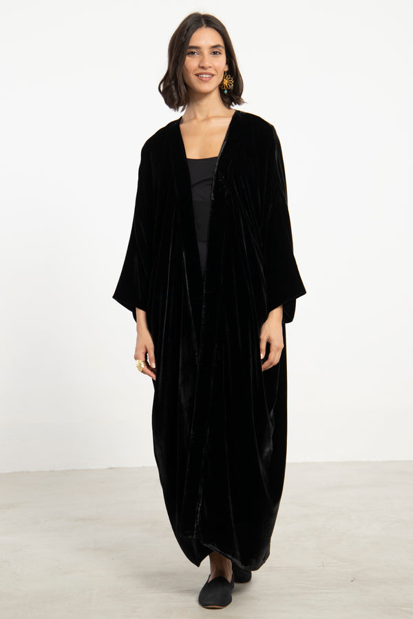 Kim Velvet Zebra Abaya
