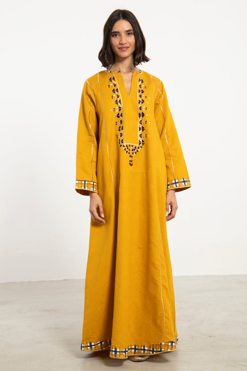 Amani Cotton Jacquard Dress