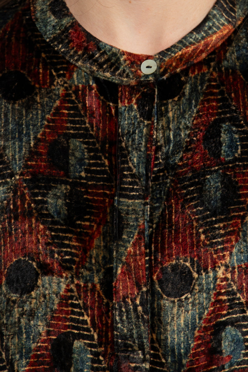 Helen Velvet Geometric Jellaba