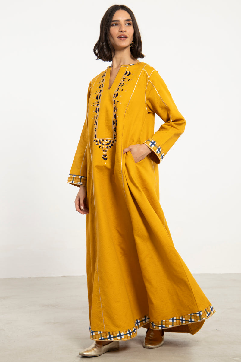 Amani Cotton Jacquard Dress