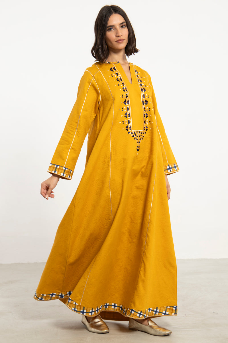 Amani Cotton Jacquard Dress
