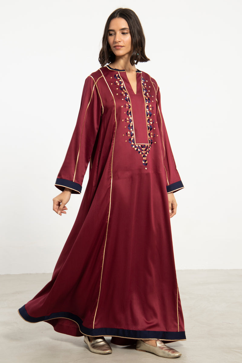 Amani Cotton Jacquard Dress