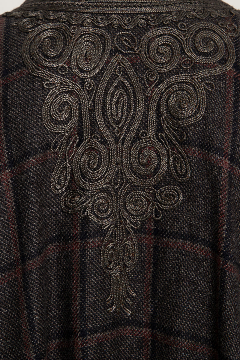 Cashmere Brown Check Abaya
