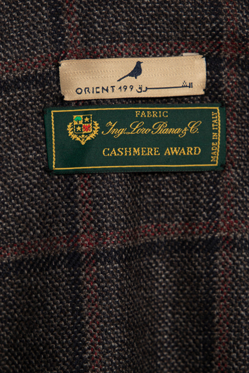 Cashmere Brown Check Abaya