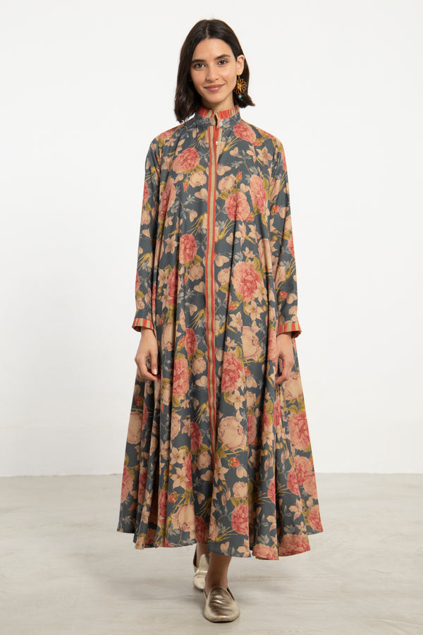 Marwa Cotton Floral Dress
