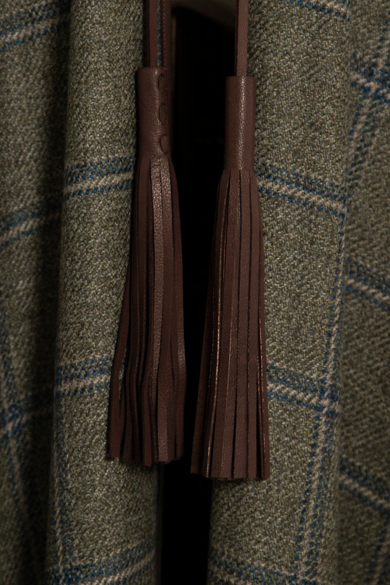Cashmere Olive Check Abaya