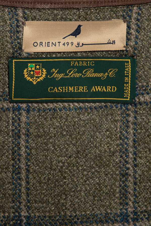 Cashmere Olive Check Abaya