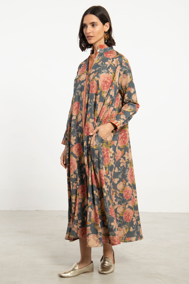 Marwa Cotton Floral Dress