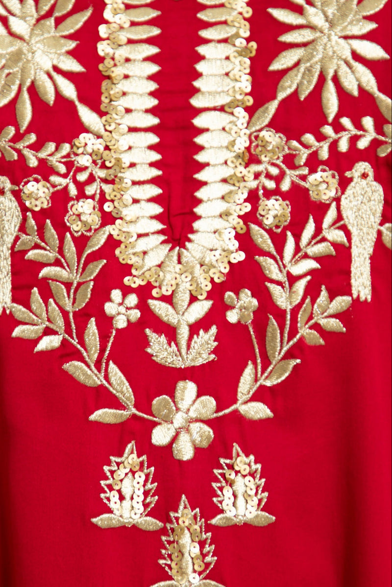 Nayyara Cotton Embroidered Dress