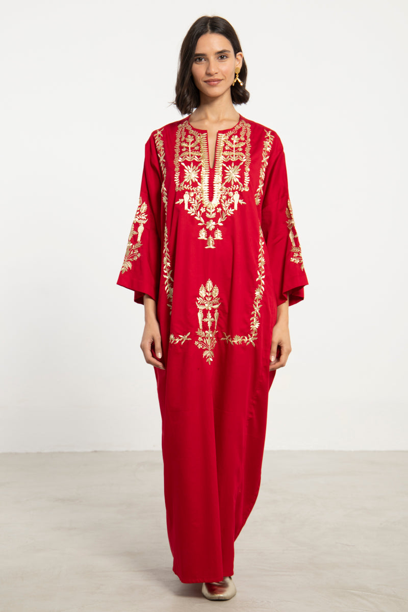 Nayyara Cotton Embroidered Dress