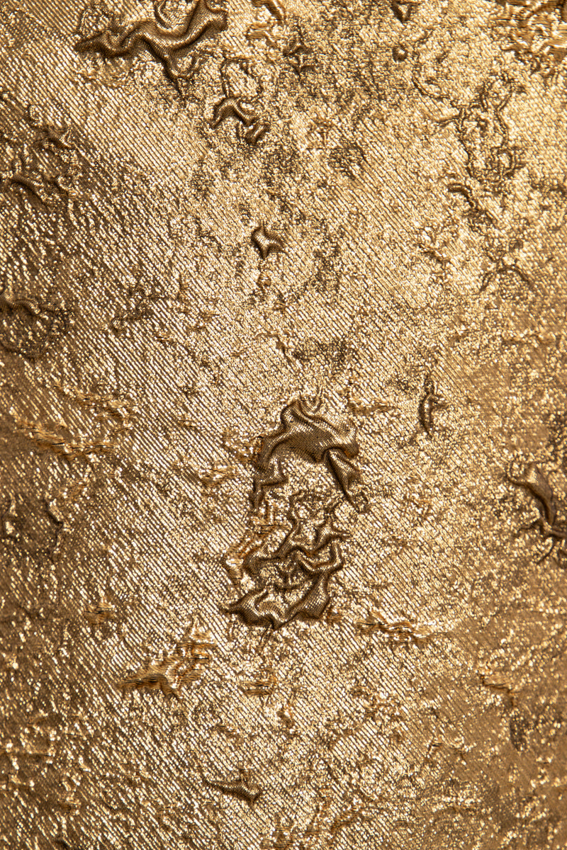 Nahar Jacquard Gold Dress