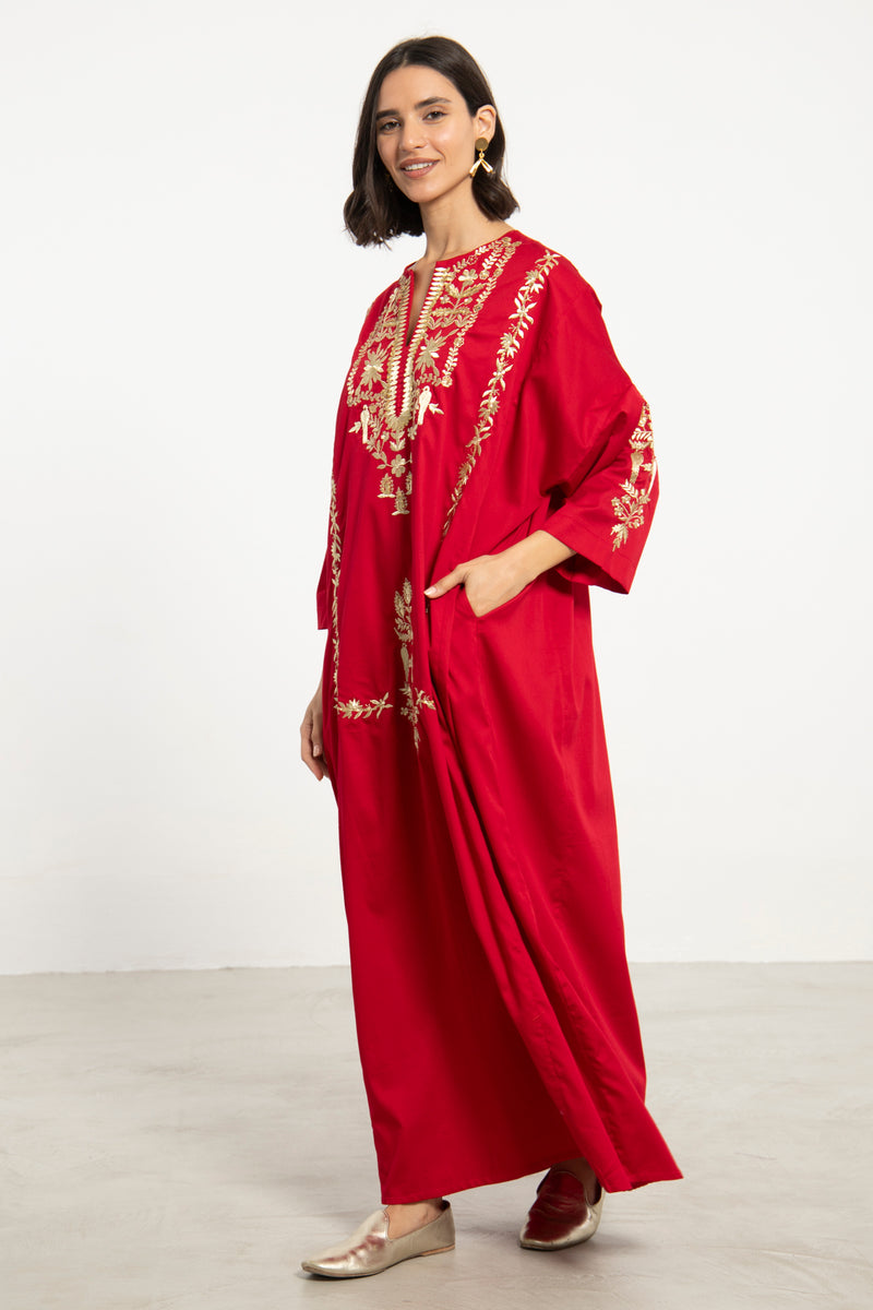 Nayyara Cotton Embroidered Dress