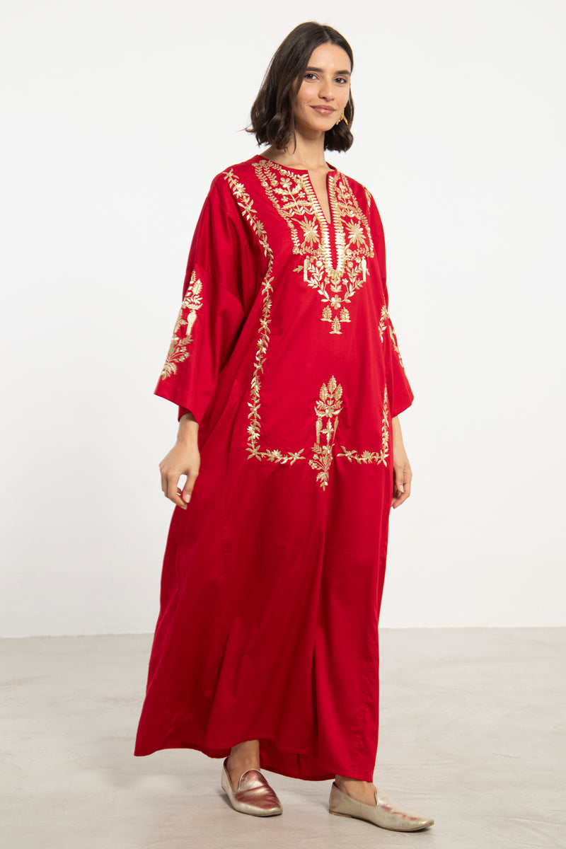 Nayyara Cotton Embroidered Dress