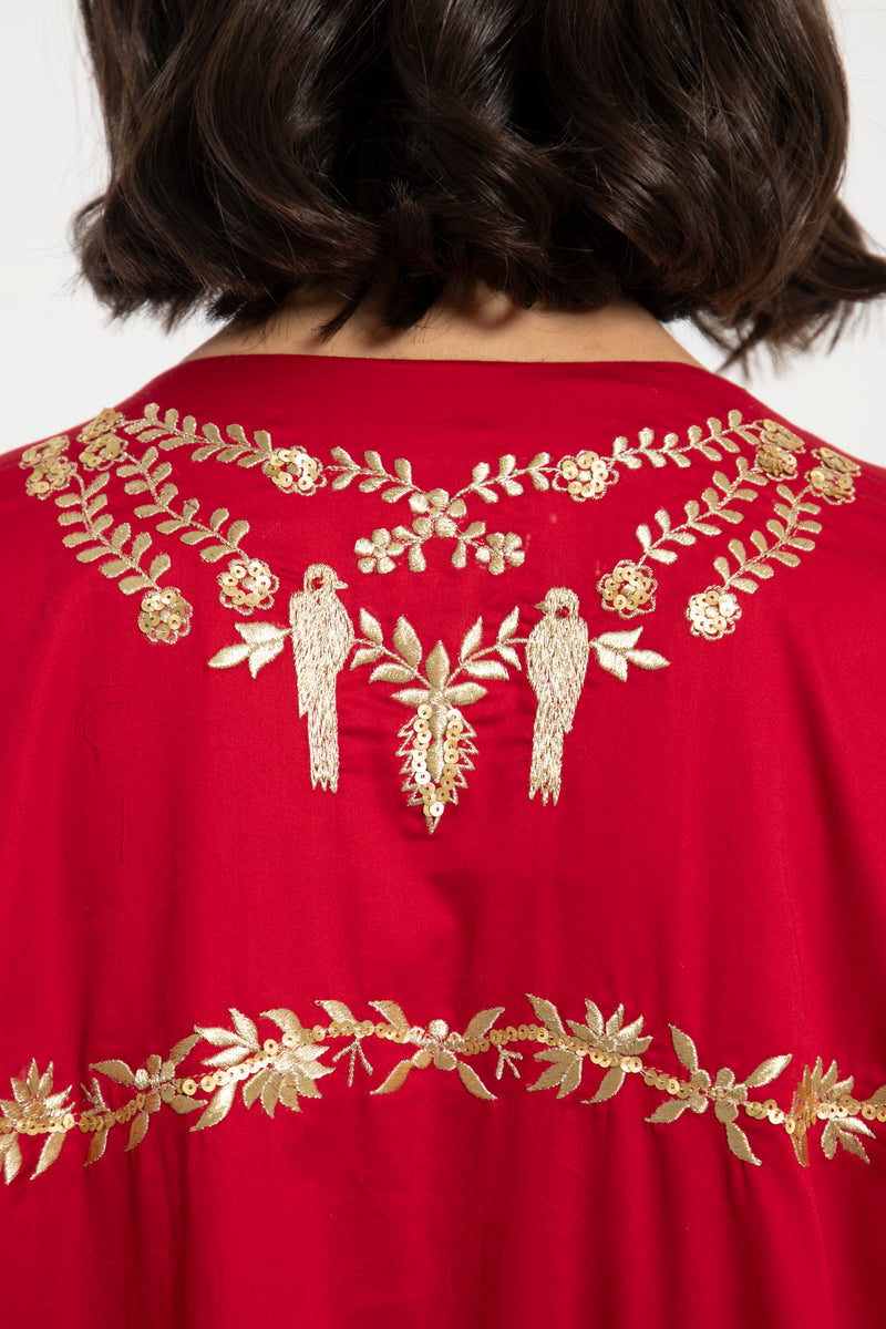 Nayyara Cotton Embroidered Dress