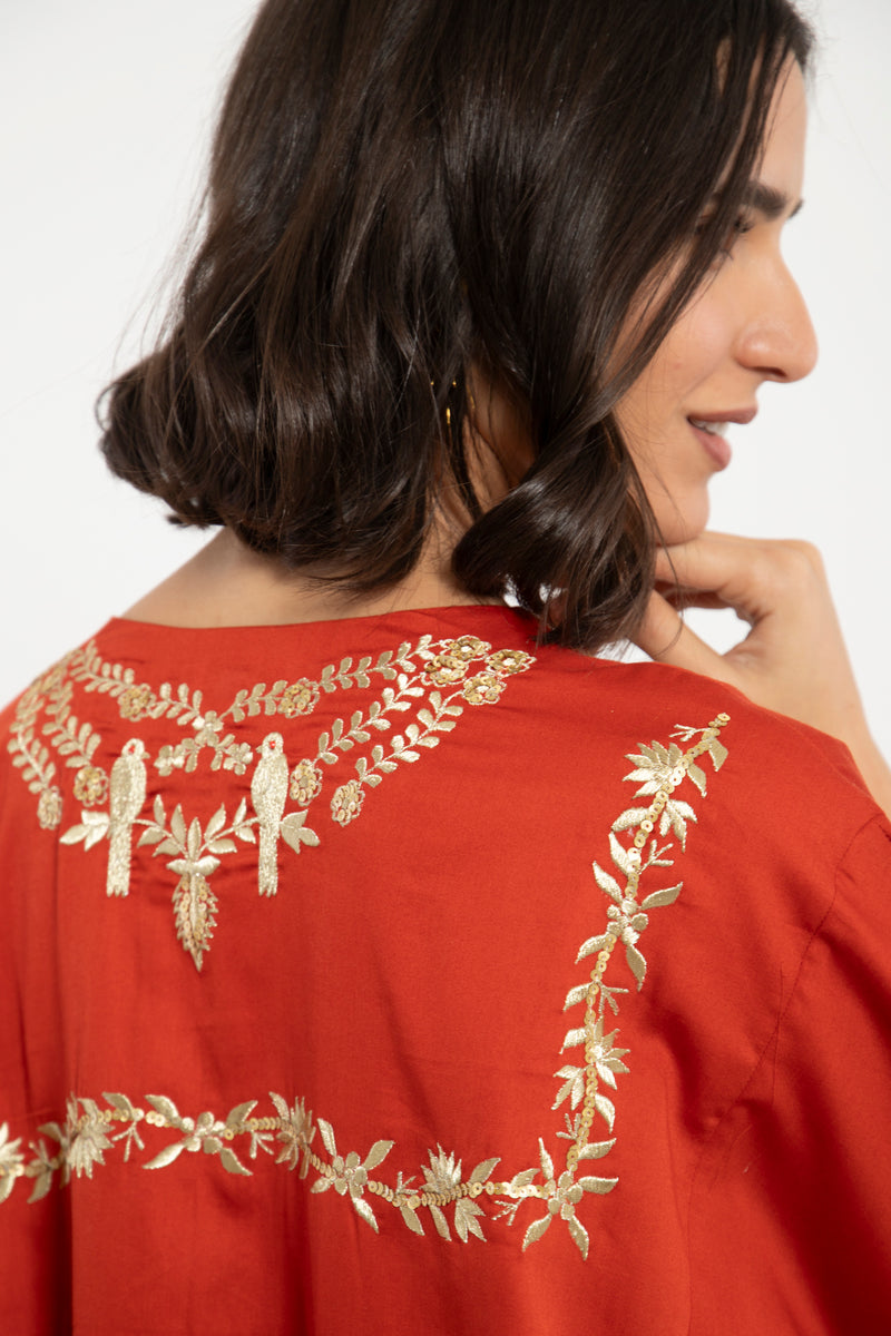 Nayyara Cotton Embroidered Dress