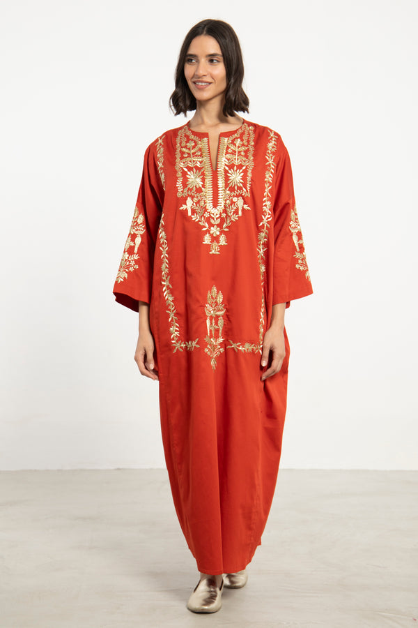 Nayyara Cotton Embroidered Dress