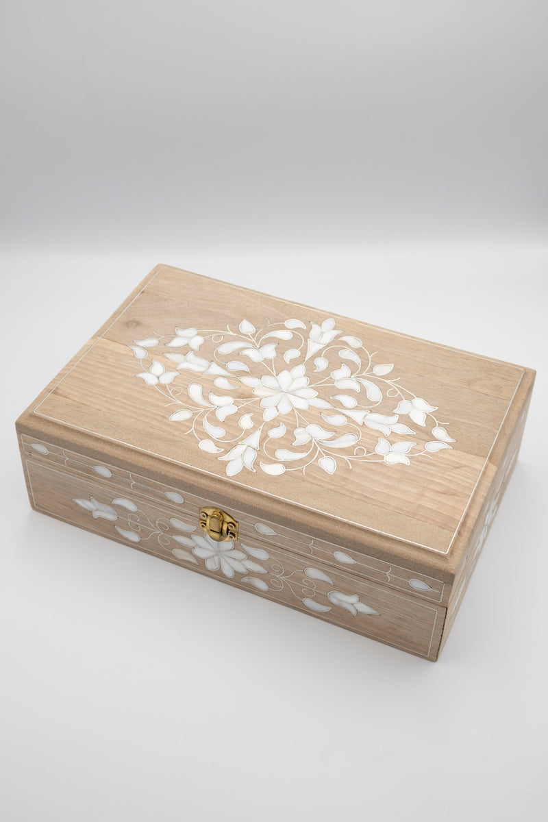 Mother Of Pearl Flower Box