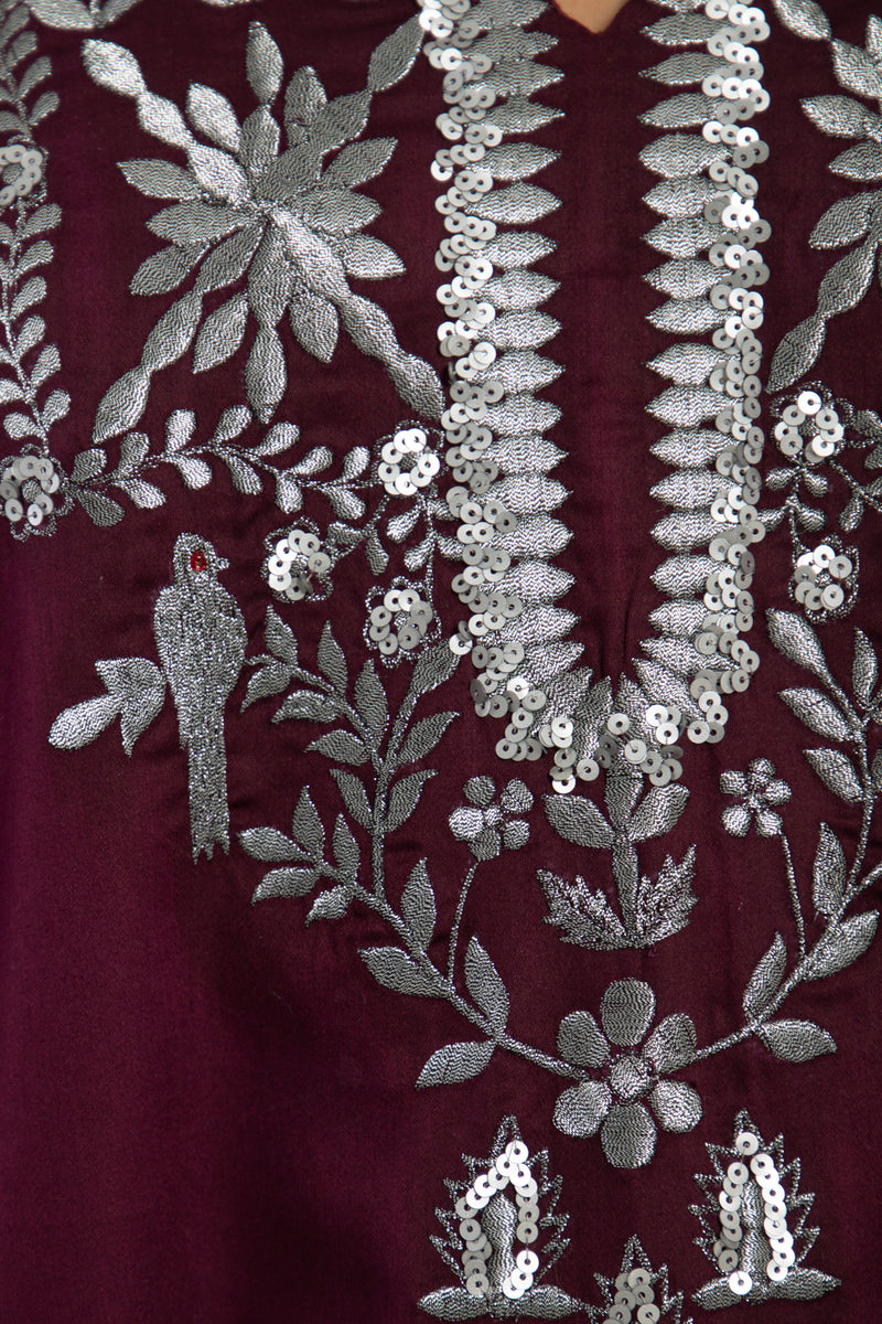 Nayyara Cotton Embroidered Dress