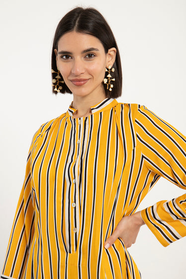 Ottoman Cotton Striped Dress