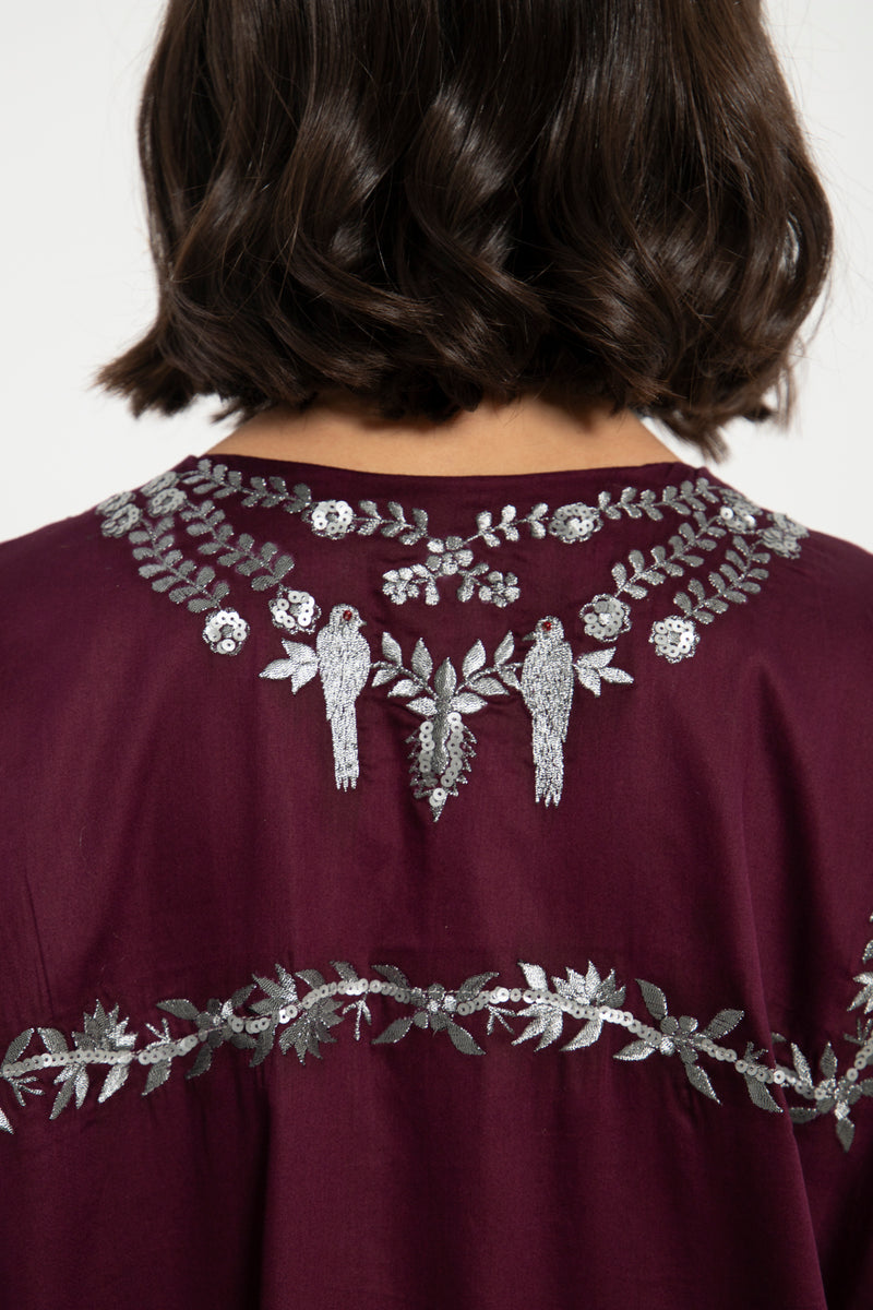 Nayyara Cotton Embroidered Dress