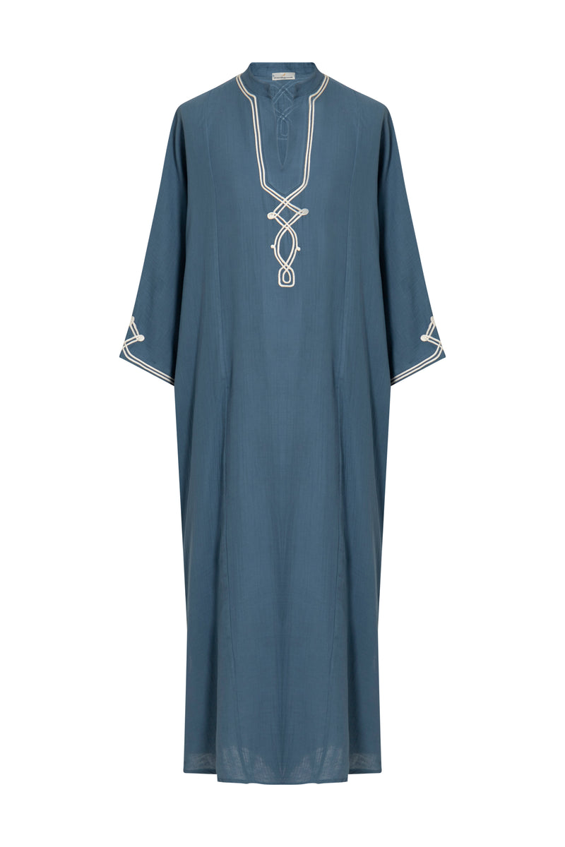 Jerusalem Cotton Blue Jellaba