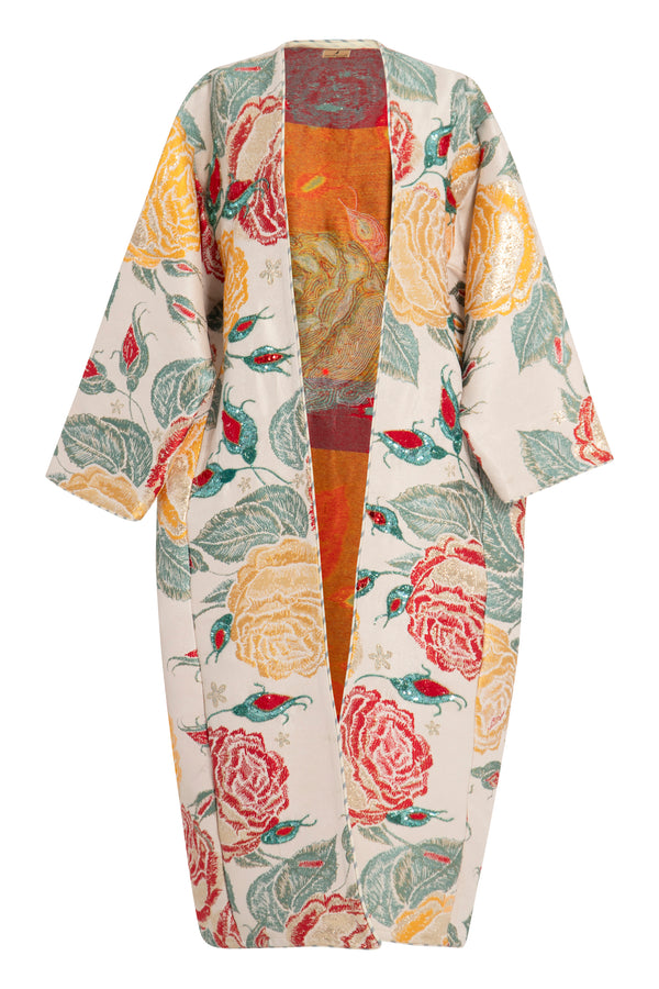 Noura Jacquard Multicolor Coat