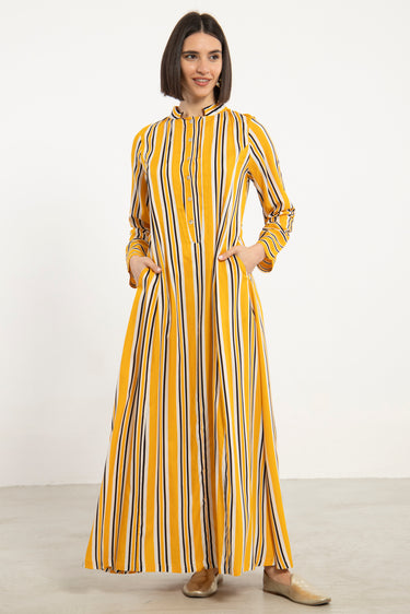 Ottoman Cotton Striped Dress